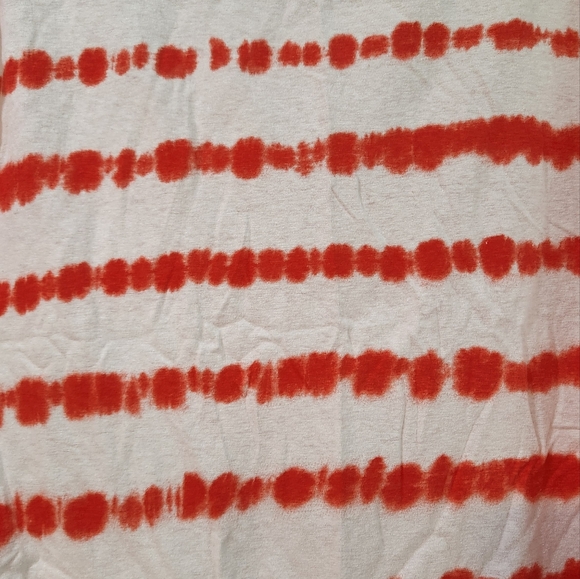 Women's Talbots Orange/Coral Striped Shirt, Size L - Picture 4 of 11